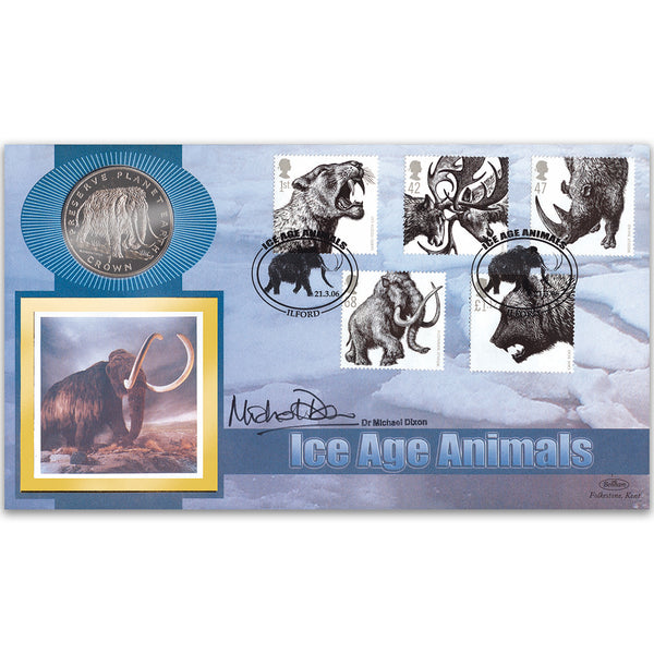 2006 Ice Age Animals Coin Cover - Signed by Michael Dixon