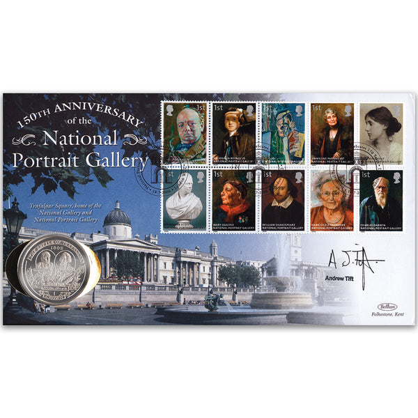 2006 National Portrait Gallery Coin Cover Signed Andrew Tift