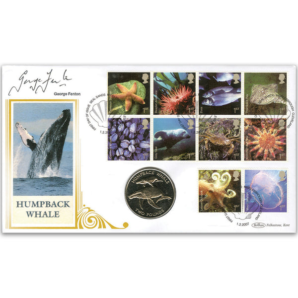 2007 Sea Life Coin Cover - Signed by George Fenton