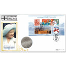 20007 Celebrating England M/S Coin Cover - Queen Mother