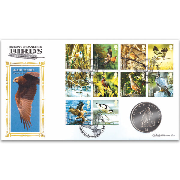 2007 Endangered Birds Coin Cover