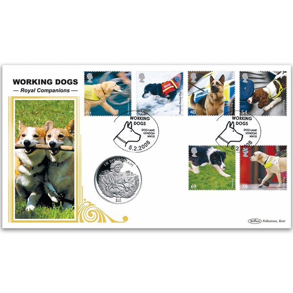 2008 Working Dogs Coin Cover
