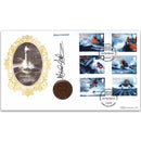 2008 SOS Rescue at Sea Coin Cover - Signed by Richard Woodman