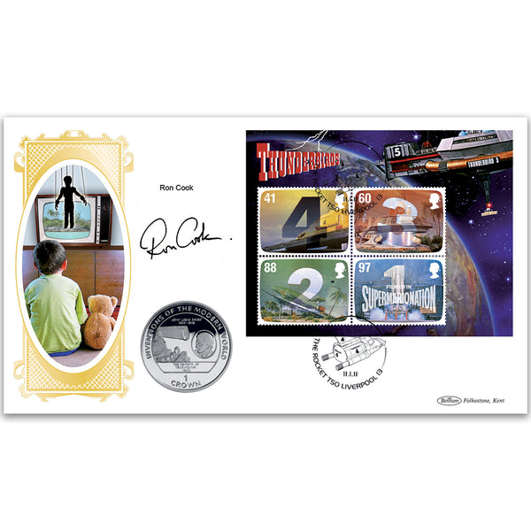 2011 Ron Cook Signed Gerry Anderson FAB M/S Alt Coin