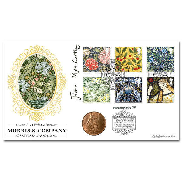 2011 William Morris & Co Coin Cover - Signed by Fiona MacCarthy OBE