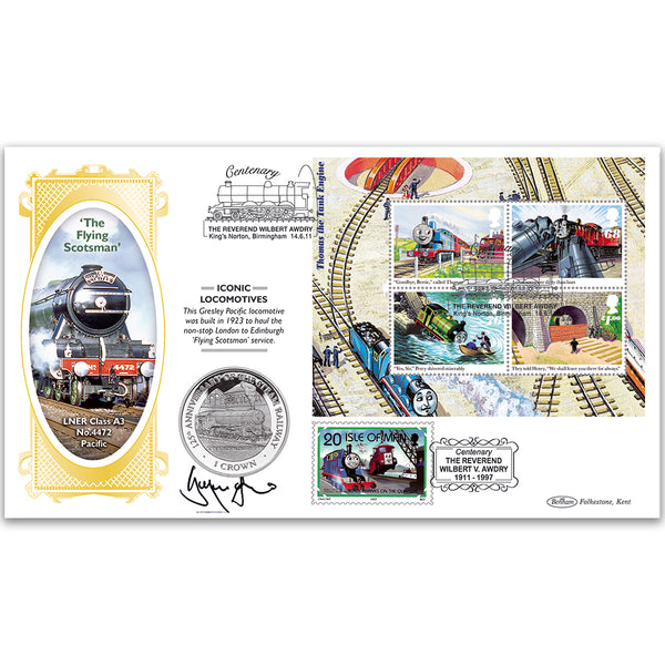 2011 Thomas the Tank Engine M/S Coin Cover - Signed Gregor Fisher