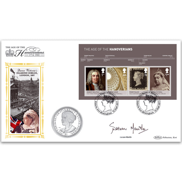 2011 House Of Hanover M/S Coin Cover - Signed by Doreen Mantle