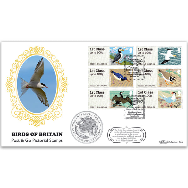 2011 Post & Go Birds of Britain No. 4 Coin Cover