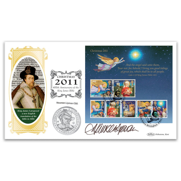 2011 Christmas M/S Coin Signed Maureen Lipman CBE