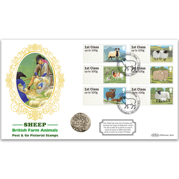 2012 Post & Go Sheep Coin Cover