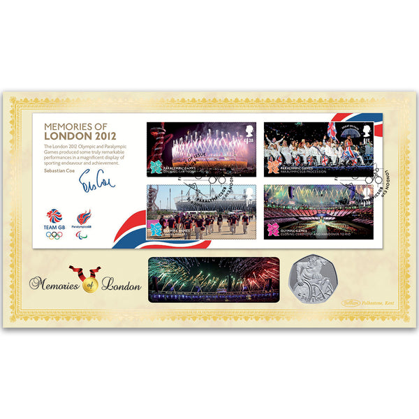 2012 Olympic/Paralympic Memories of London M/S Coin Cover