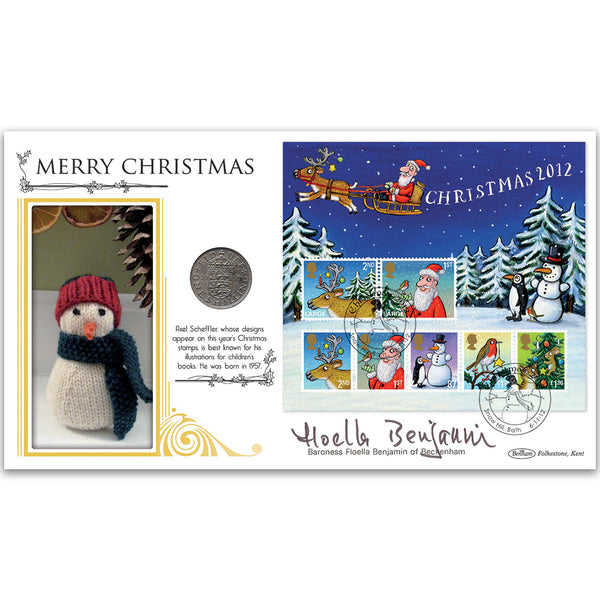 2012 Miniature Seet Coin Cover Signed Baroness Floella Benjamin