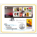 2013 London Underground 150th Anniversary M/S Coin Cover - Signed Bob & Roberta Smith
