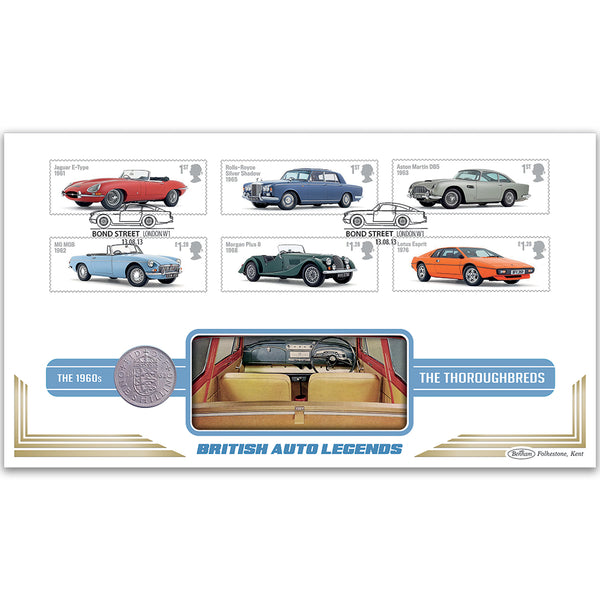 2013 British Auto Legends Coin Cover