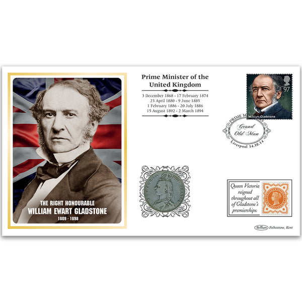 2014 Prime Ministers William Gladstone-1892 half crown coin