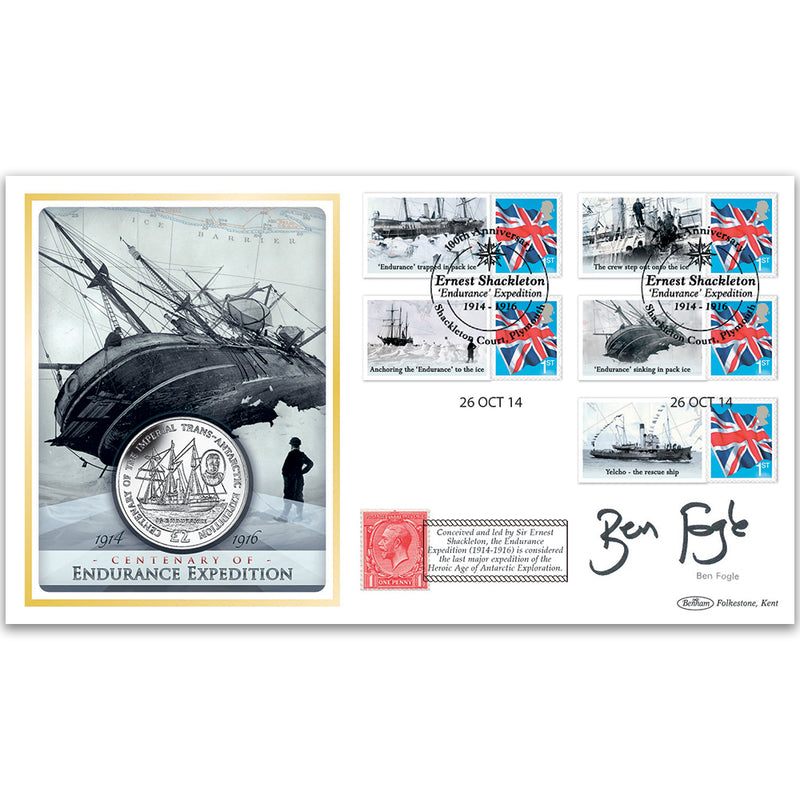 2014 Endurance Special Coin Cover - Endurance Signed Ben Fogle