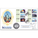 2015 Post & Go Sea Travel Coin Cover - Signed by Richard E. Grant