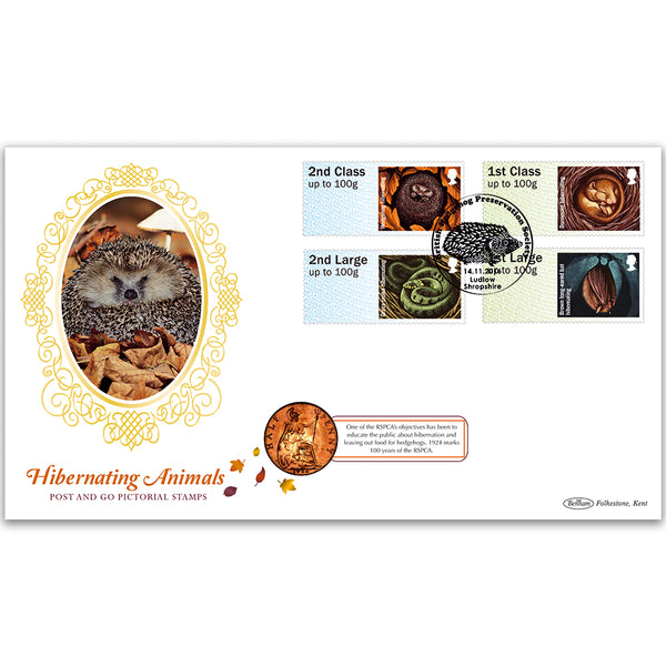 2016 Post & Go Hibernating Animals Coin Cover