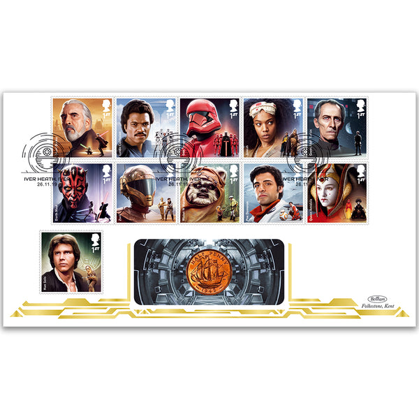 2019 Star Wars Stamps Coin Cover