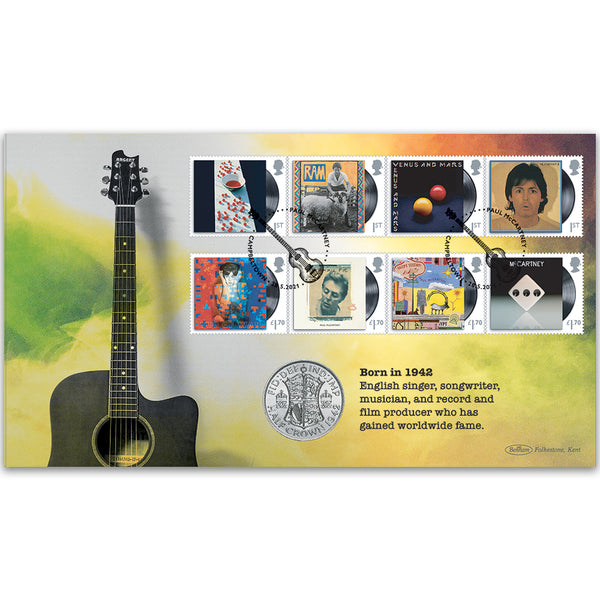 2021 Paul McCartney Stamps Coin Cover