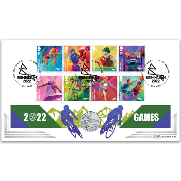 2022 Commonwealth Games Stamps Coin Cover