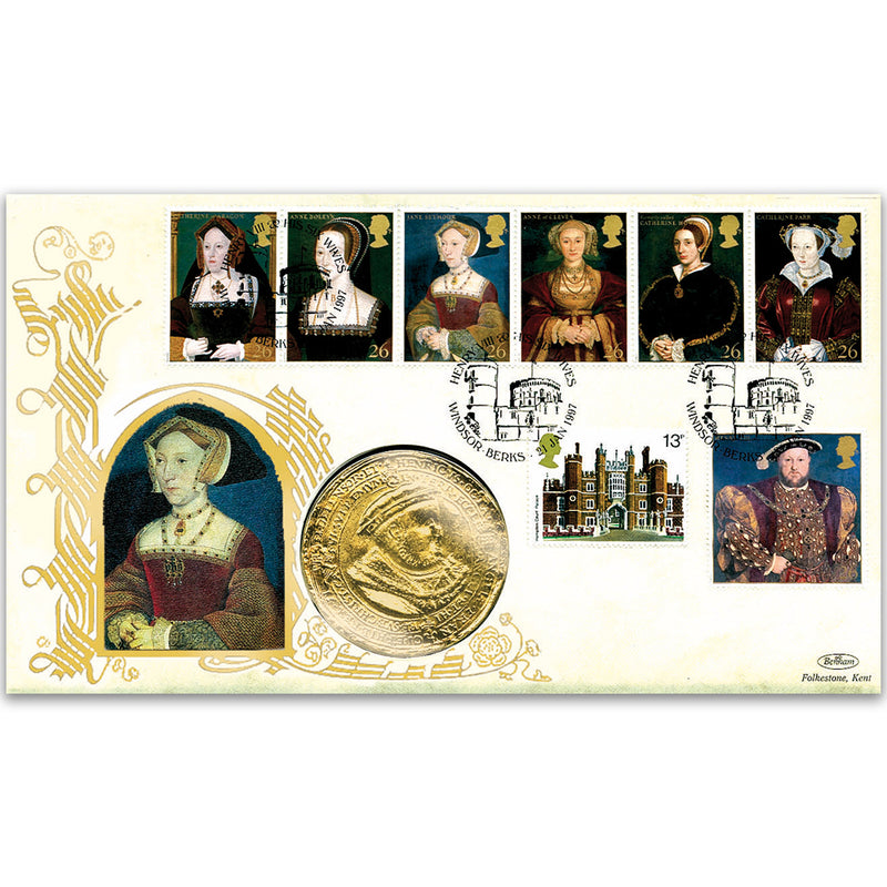 1997 Henry VIII 450th Coin Cover - Jane Seymour