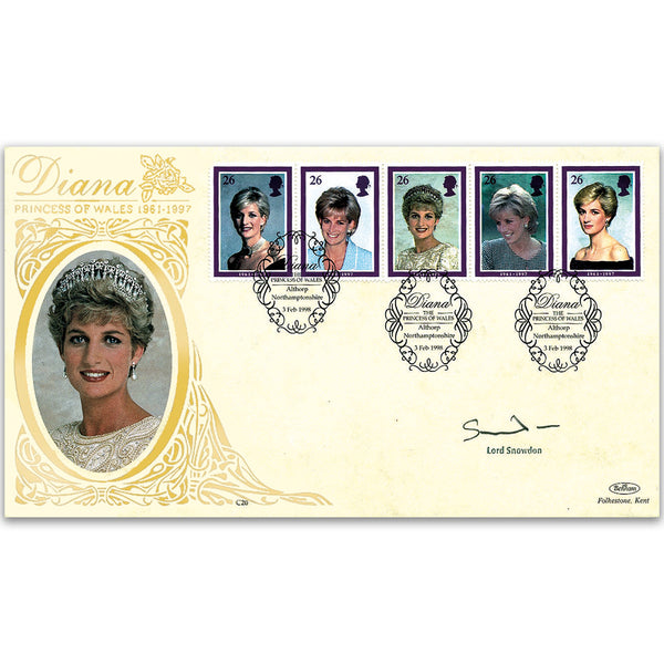 1998 Princess Diana Commemoration - Signed by Lord Snowdon