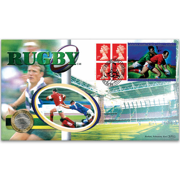 1999 Rugby World Cup Label Coin Cover