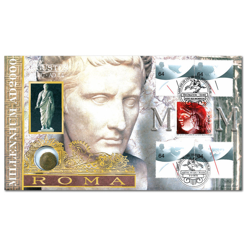 1999 Millennium Timekeeper Roman Coin Cover