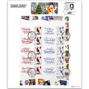 2016 50 Years of Christmas Generic Sheet Large Card - RIGHT Hand