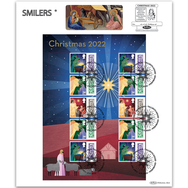 2022 Christmas Collector Sheet Large Card - Left Hand