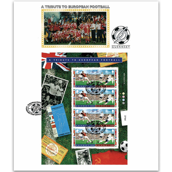 1996 Guernsey 'Tribute to European Football' Large Card