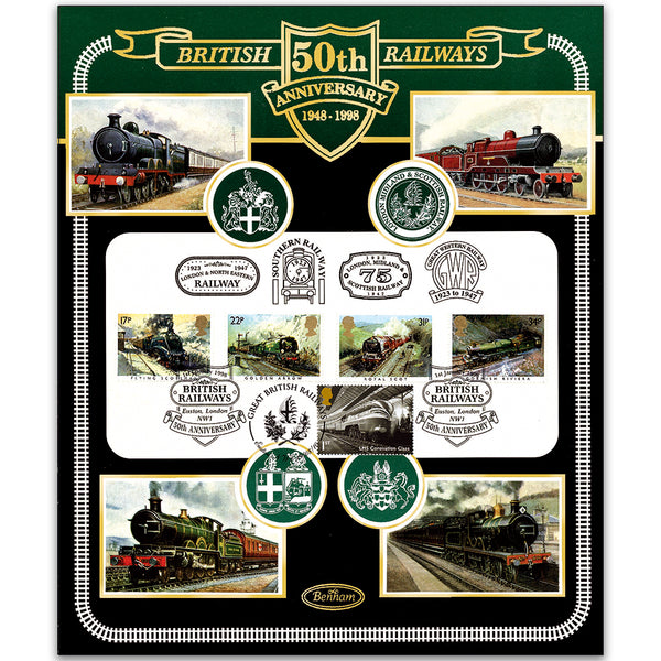 1998 British Railways 50th Anniversary Large Card - Doubled 2010