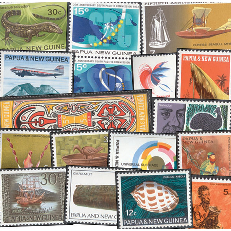 Papua & New Guinea Unmounted Mint Stamps 1966 - 1997