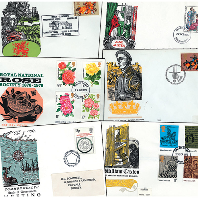 10 Benham Engraved 1970's Covers