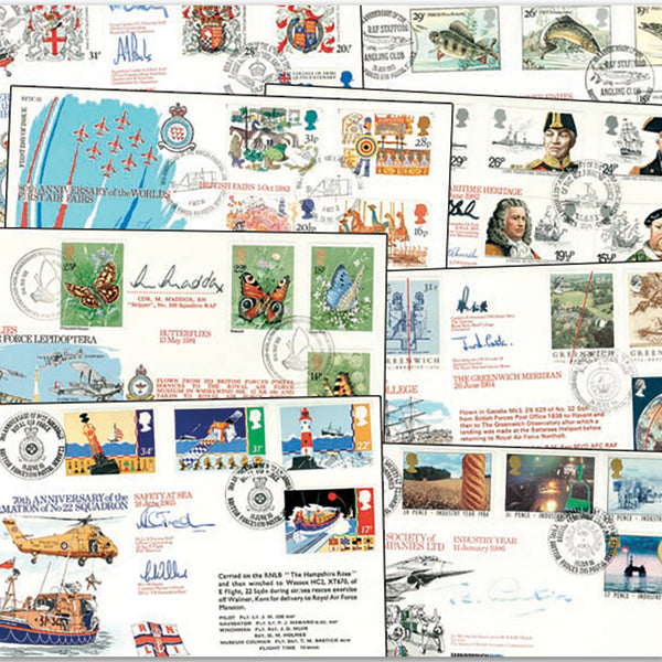 15 RAF First Day Cover Flown Series Covers