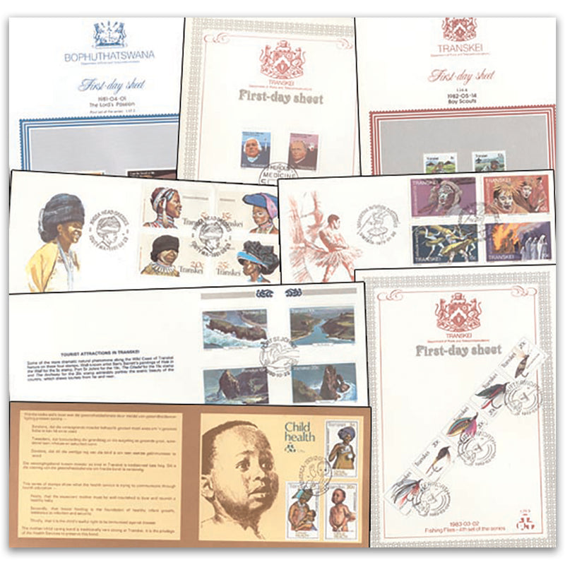 Transkei F.D.C. collection - 10 covers