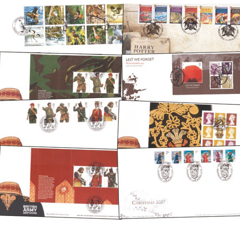 2007 Eleven Royal Mail First Day Covers