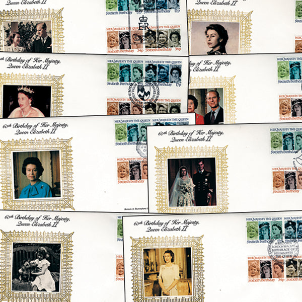 1986 Queen's 60th Birthday - 16 different Star covers