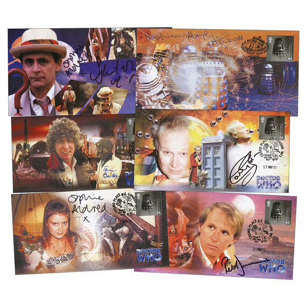 10 Signed Classic Dr Who Covers