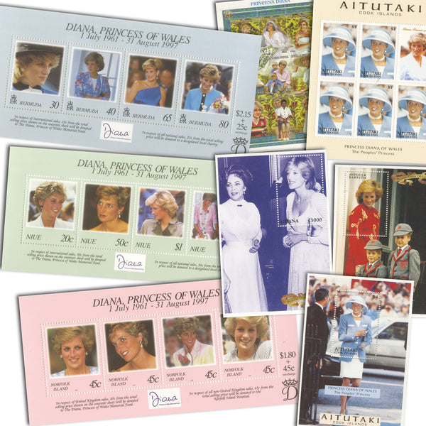 Princess Diana Stamp Collection