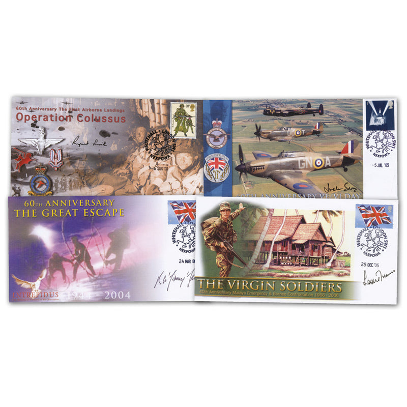 6 Signed Military Anniversaries Covers