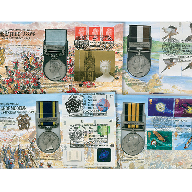 15 Benham War Medal Covers