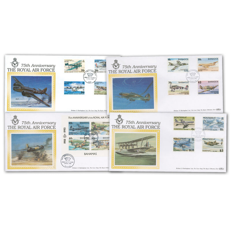 6 RAF 75th Anniversary Covers