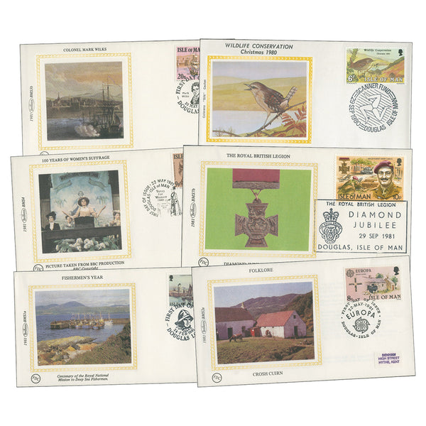 39 Isle Of Man Silk Covers 1980-82