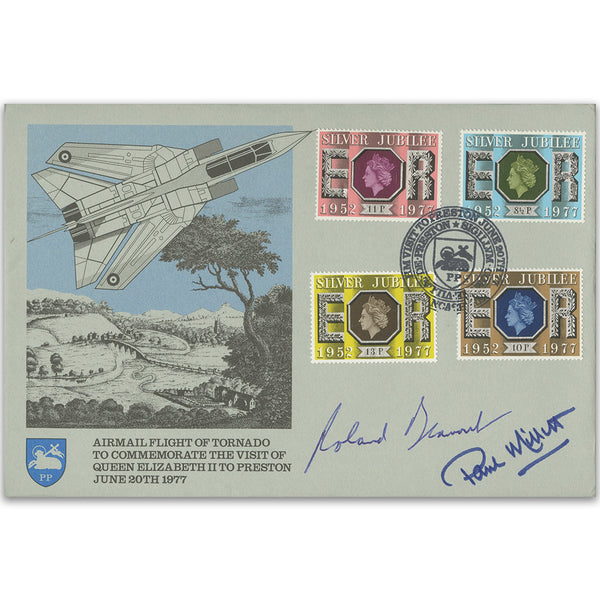 1977 Airmail Flight of Tornado - Signed Roland Beamont and Paul Millet