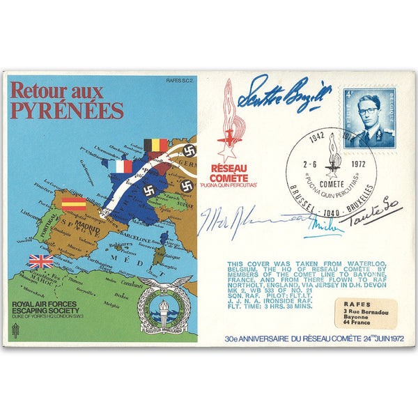 1972 RAFES Pyrenees - Signed by 4