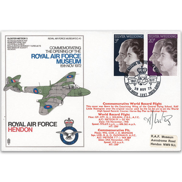 1972 RAF Hendon Signed Grp.Cpt. Wilson