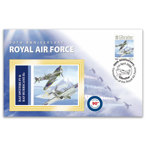2008 RAF 90th Anniversary - Spitfire IV & Hurricane IIc - Gibraltar