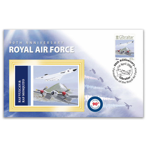 2008 RAF 90th Anniversary - Vulcan & Mosquito - Gibraltar